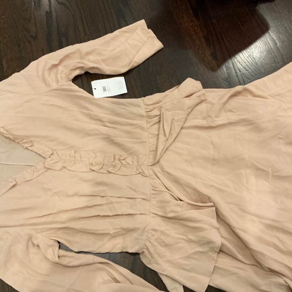 IRIS & INK PINK RUFFLED DRESS - Picture 7 of 8